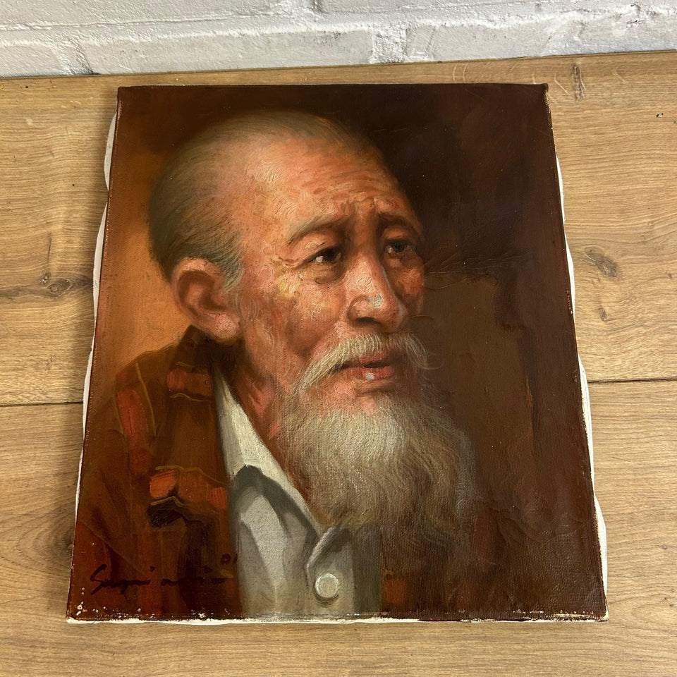 Older Asian man portrait