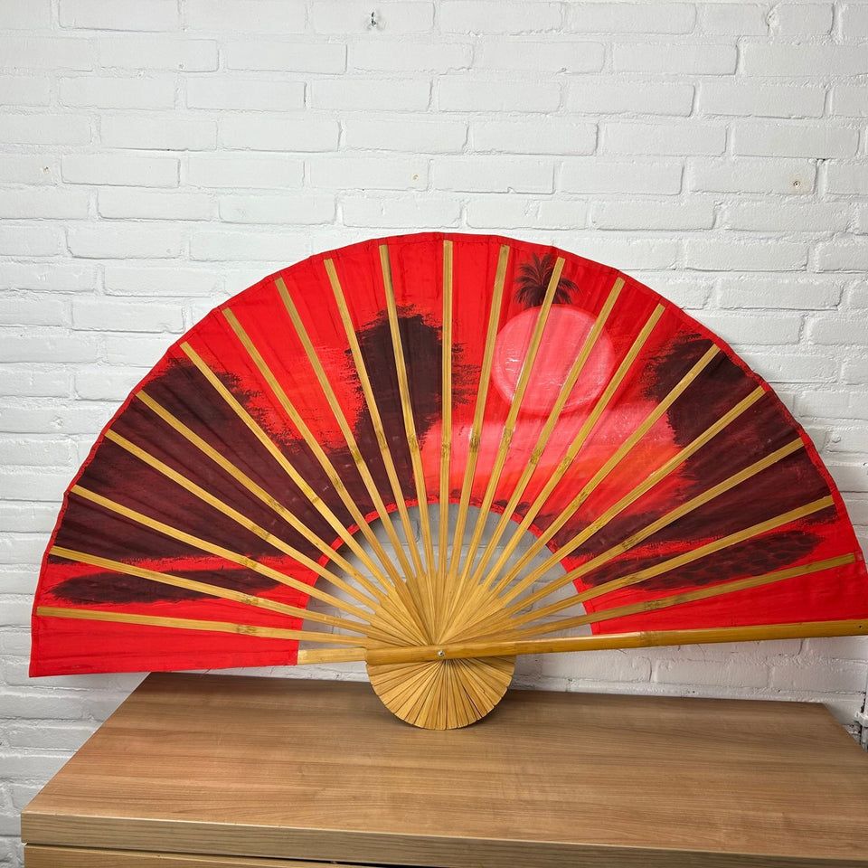 Large 145 CM wide hand painted fan