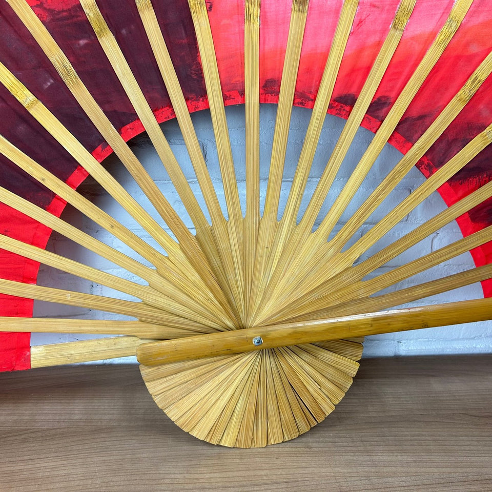 Large 145 CM wide hand painted fan