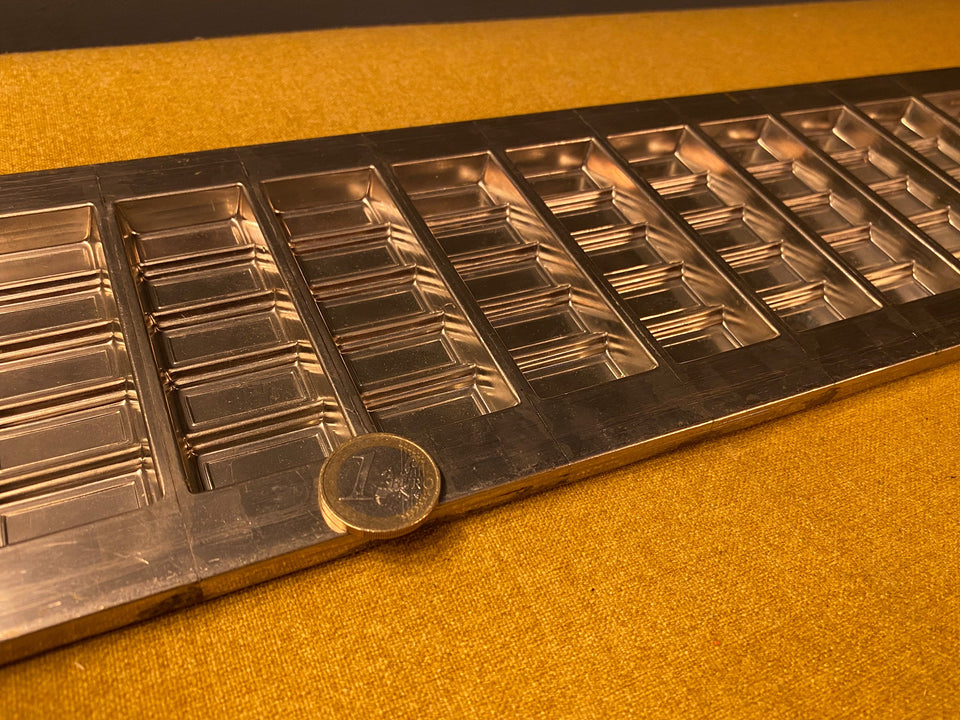 Large Metal Chocolate tablet Mold Rare antique Vintage Mold for Chocolate or Display and Photo