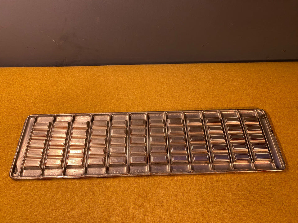 Large Metal Chocolate tablet Mold Rare antique Vintage Mold for Chocolate or Display and Photo