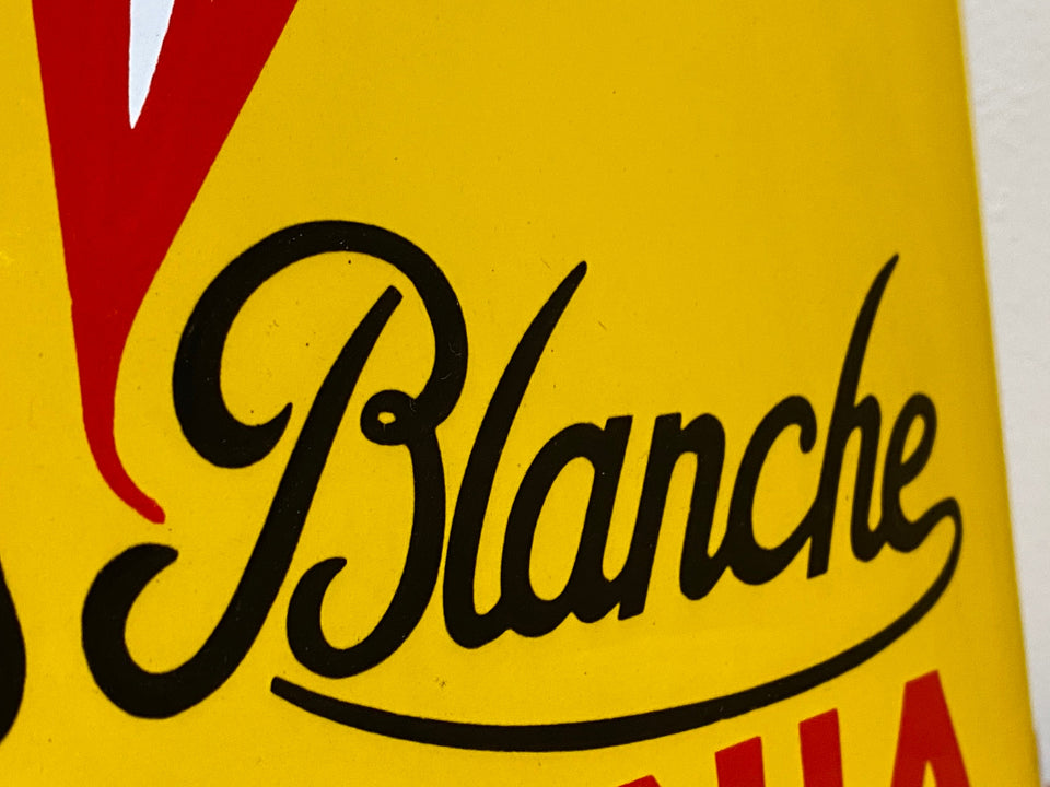 Vintage Miss Blanche Virginia Cigarettes Enamel Sign