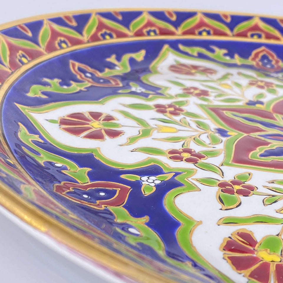 Two hand painted ceramic plates (Greece)