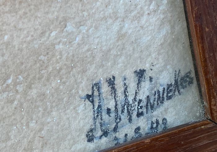 Bloemen in Vaas Aquarel - Wennekes