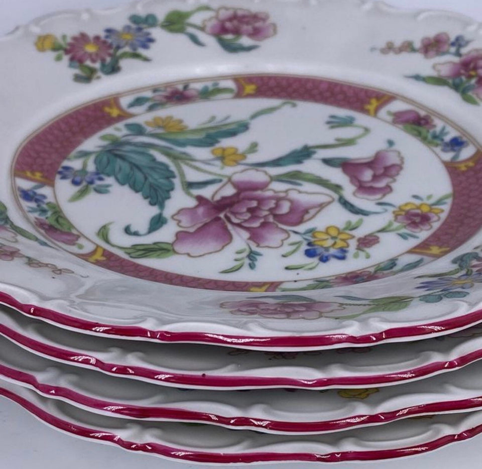 4 Seltmann Weiden Bavaria floral porcelain plates