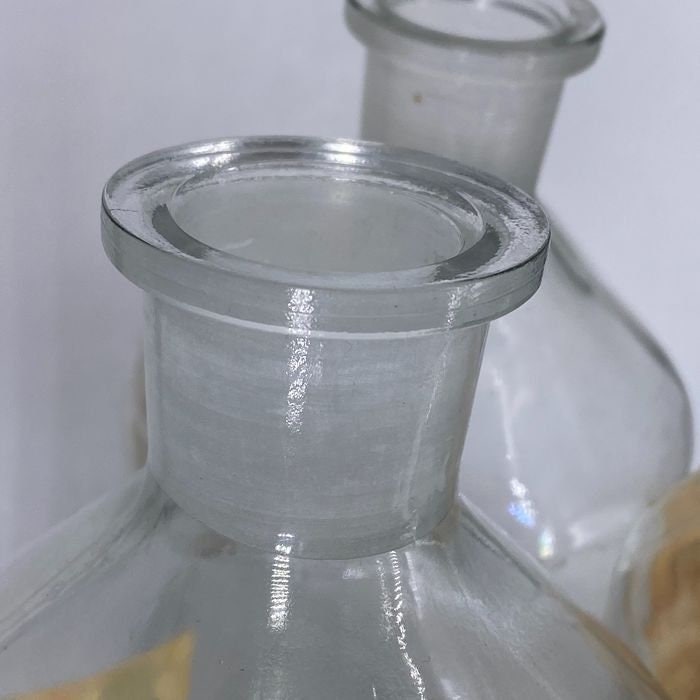 Set of 3 antique vintage Pharmacist bottles