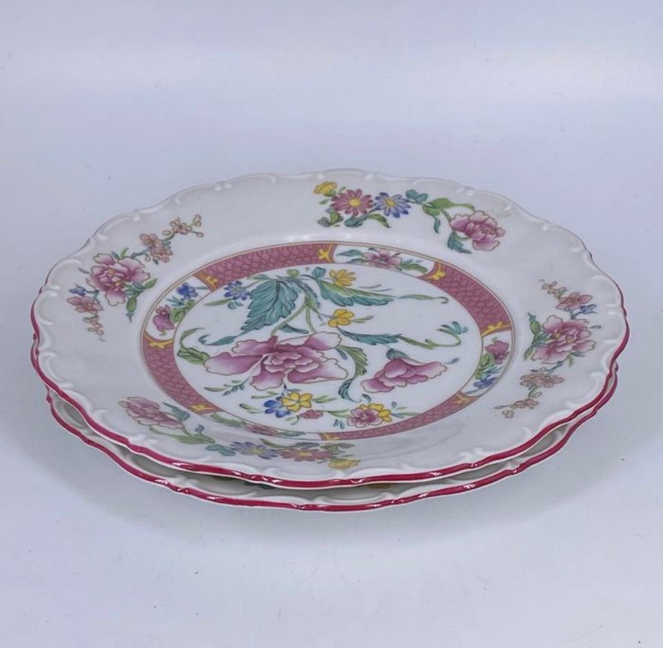 4 Seltmann Weiden Bavaria floral porcelain plates