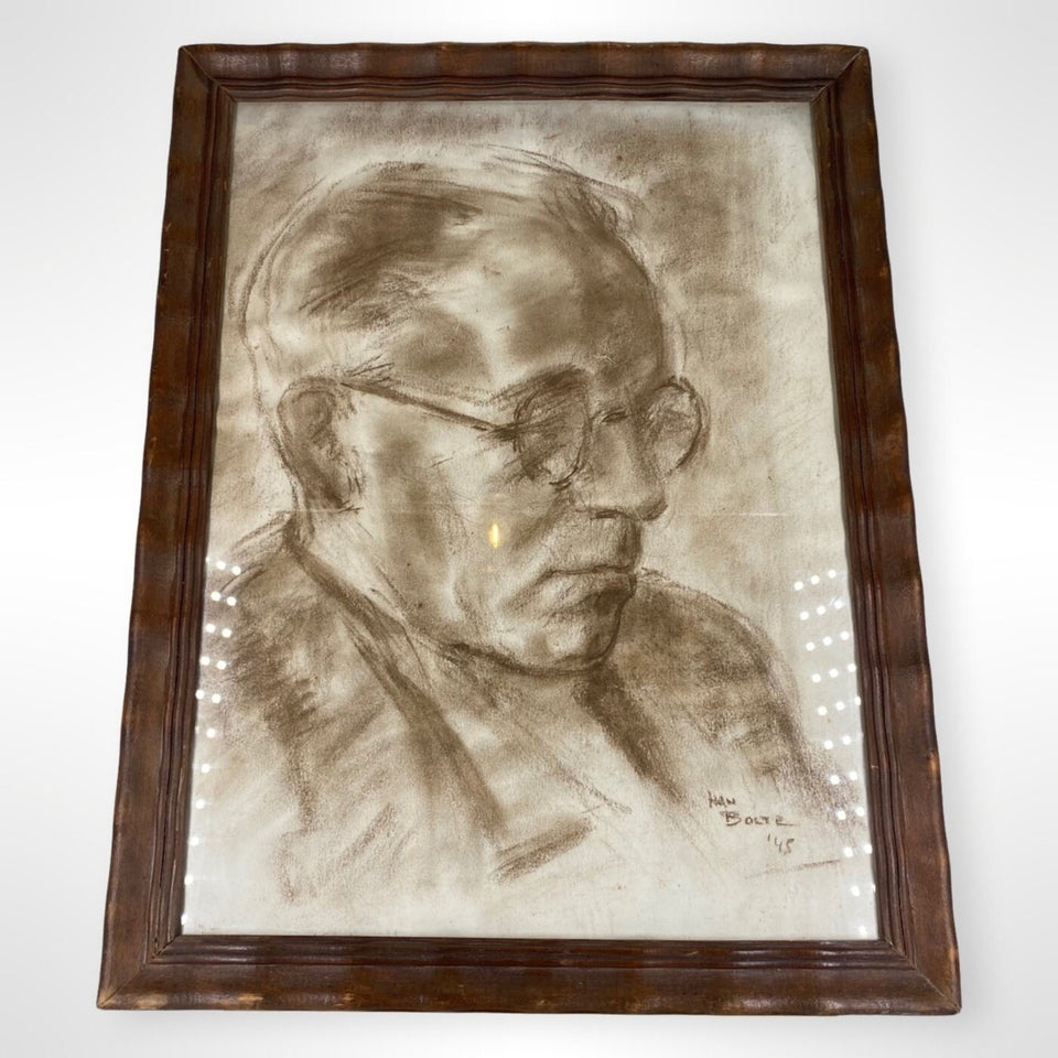 Portrait of Prince Bernhard of the Netherlands, at the end of the war in 1945