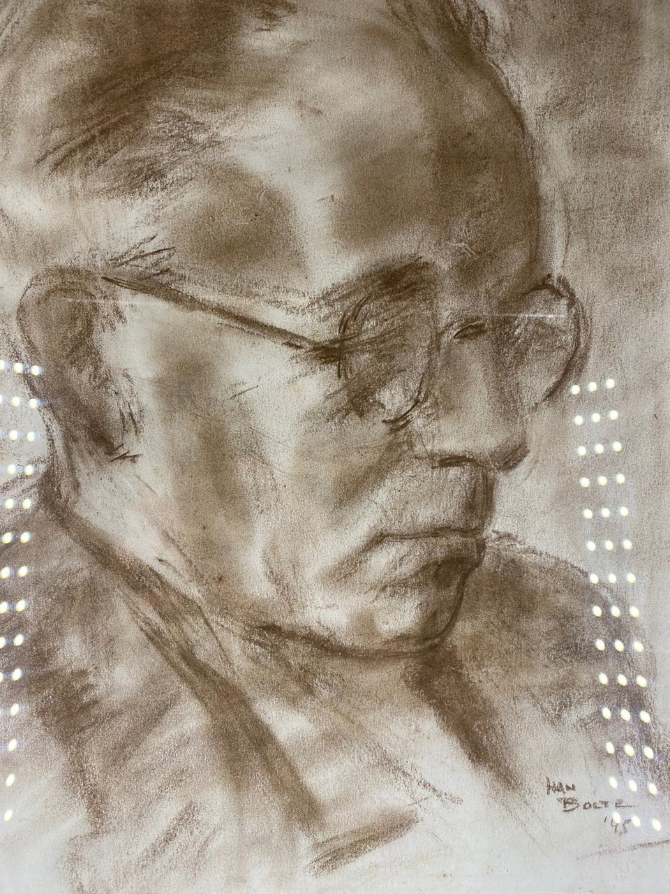 Portrait of Prince Bernhard of the Netherlands, at the end of the war in 1945