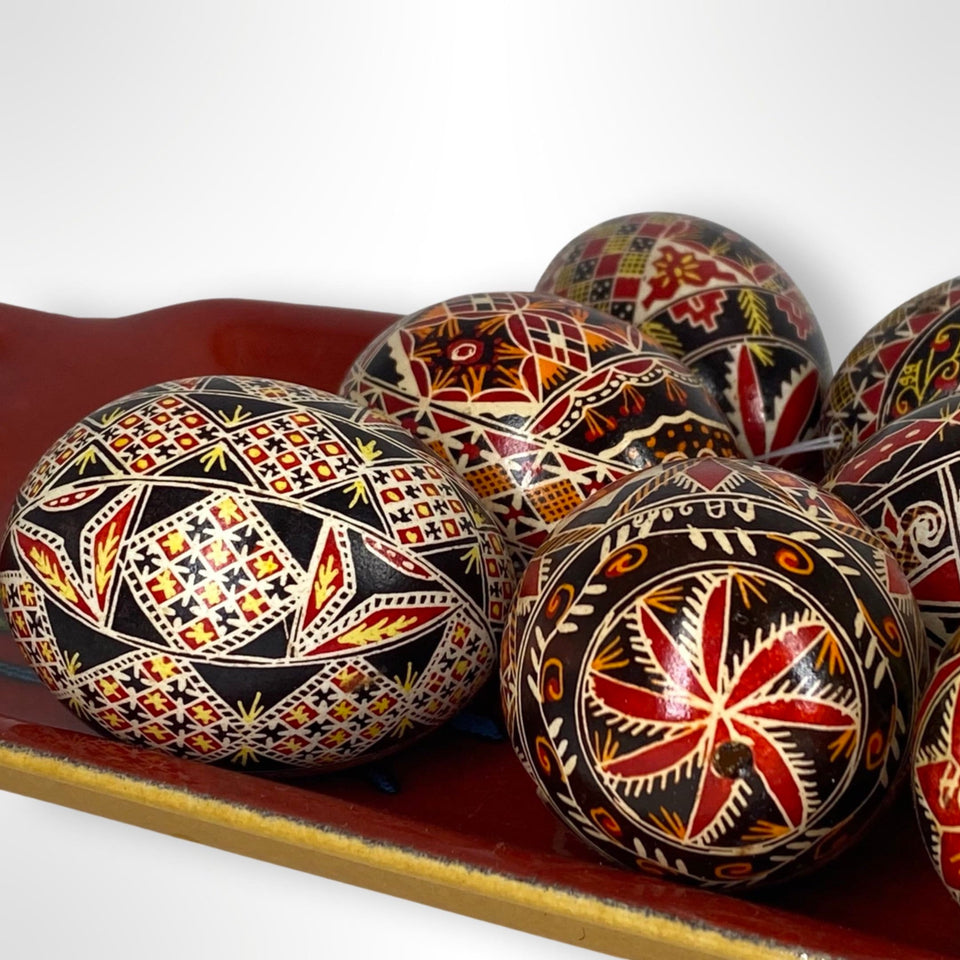 Unieke handgeschilderde Pysanky eieren - Reall eierschaal's hand beschilderd met hanger.  - Bulkverkoopprijzen beschikbaar