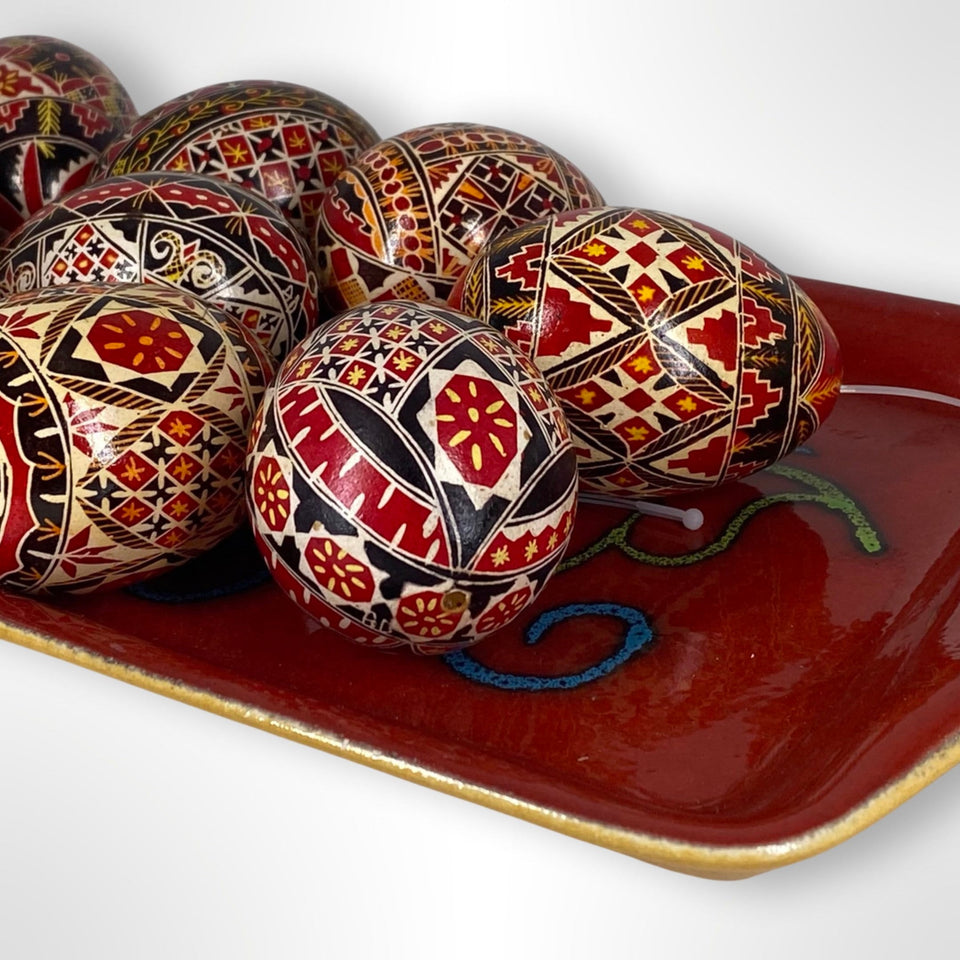 Unieke handgeschilderde Pysanky eieren - Reall eierschaal's hand beschilderd met hanger.  - Bulkverkoopprijzen beschikbaar