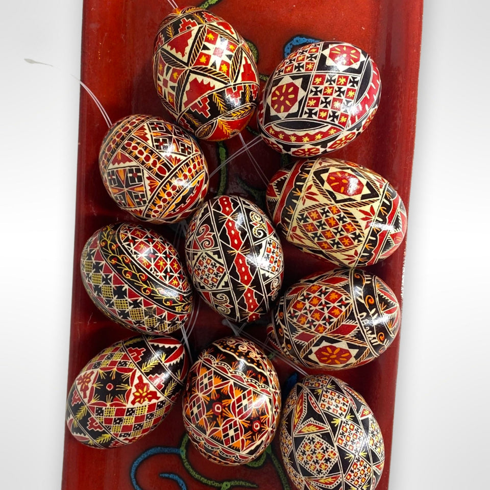 Unieke handgeschilderde Pysanky eieren - Reall eierschaal's hand beschilderd met hanger.  - Bulkverkoopprijzen beschikbaar