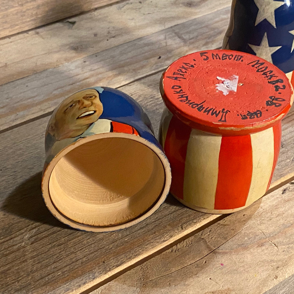 Russian Doll Set - Clinton Family - Bill Clinton - Matryoshka