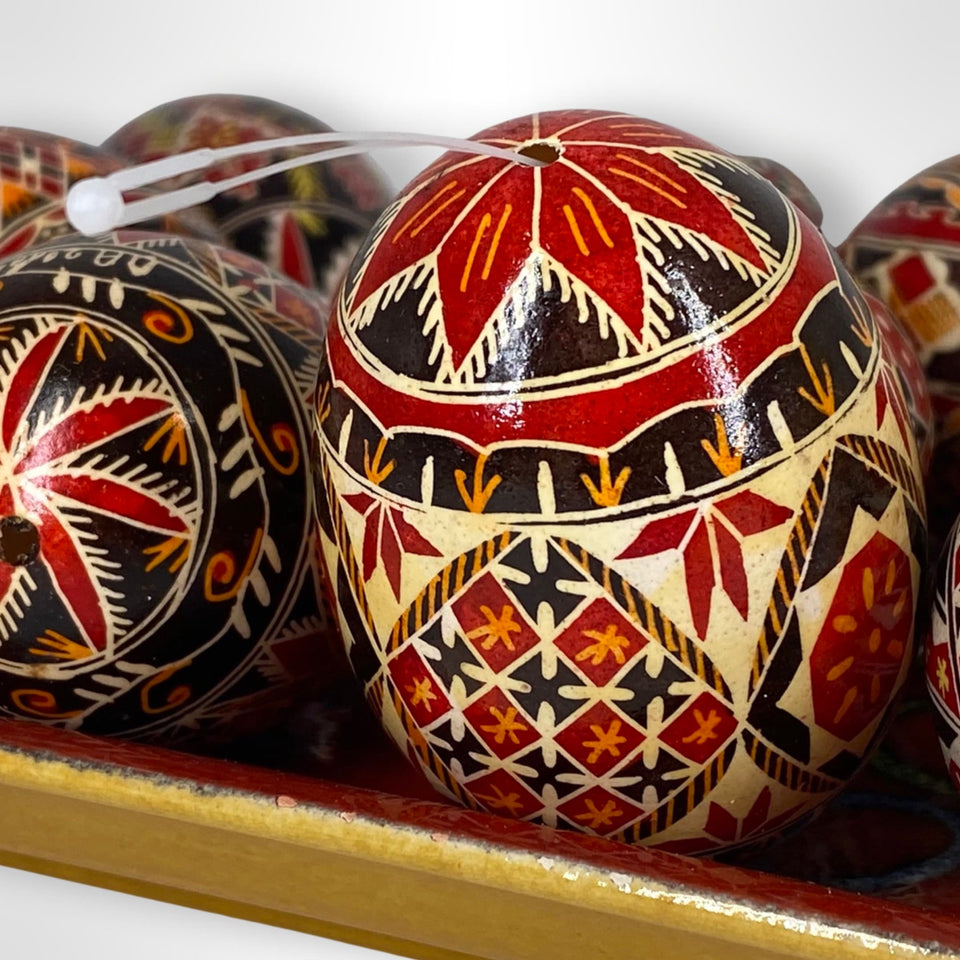 Unieke handgeschilderde Pysanky eieren - Reall eierschaal's hand beschilderd met hanger.  - Bulkverkoopprijzen beschikbaar