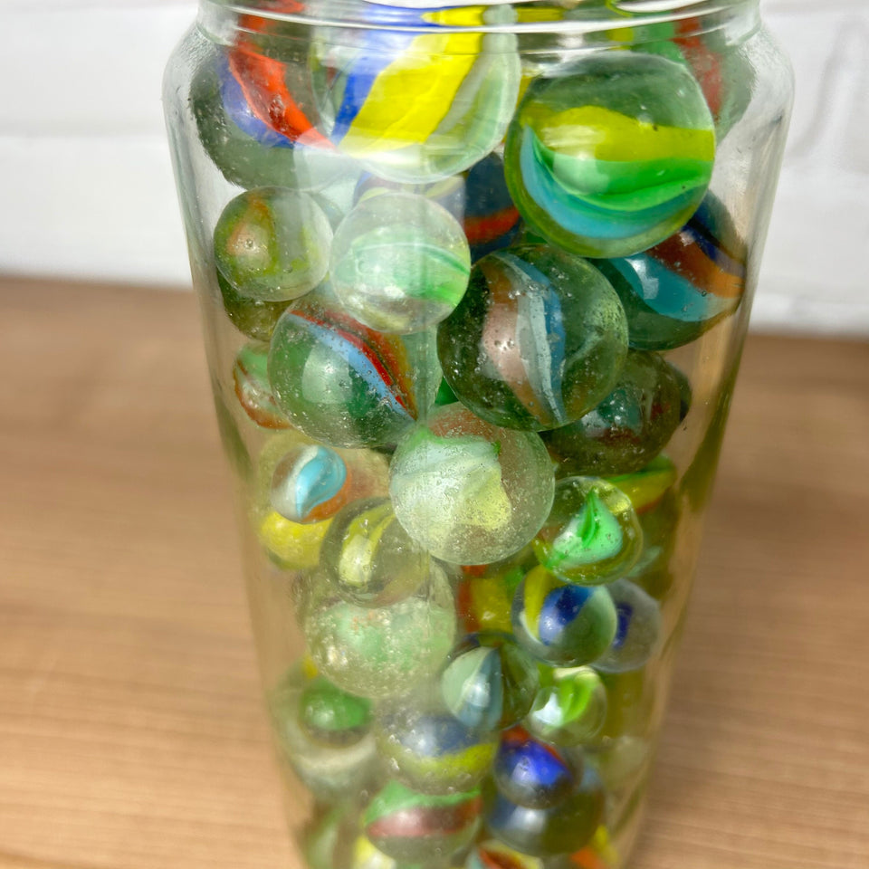 Vintage Large Cat Eye Glass Marbles