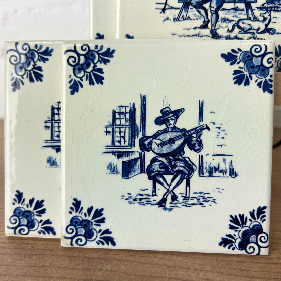 A set of 20 Delft Blue Tiles - Villeroy & Boch Mettlach