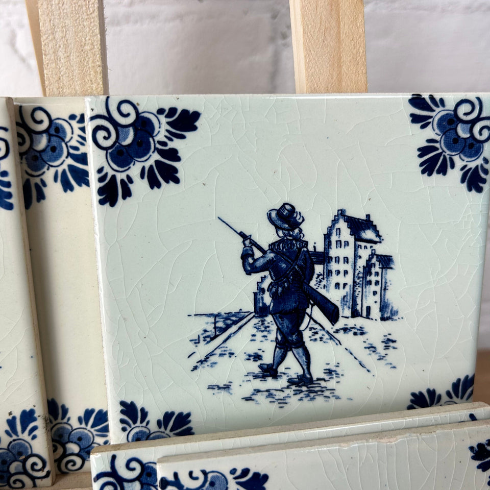 A set of 20 Delft Blue Tiles - Villeroy & Boch Mettlach